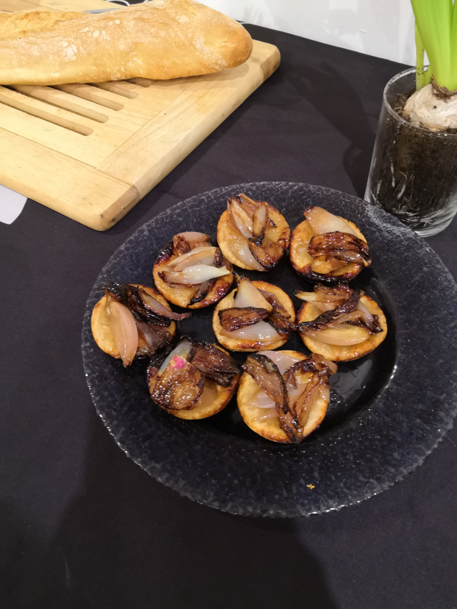 Mini tatin aux échalotes